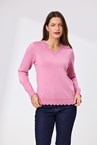 BECKY MERINO JUMPER - soft pink